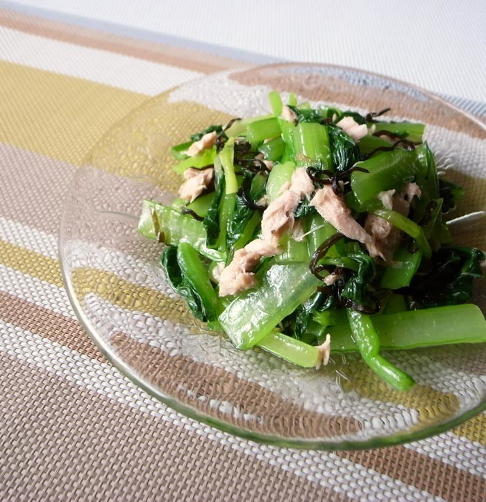 小松菜とツナの美味しいサラダの画像