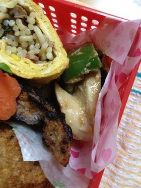 魚ニソとピーマンのオイマヨ炒め