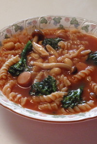 ビーンズの完熟トマトピリ辛スープ