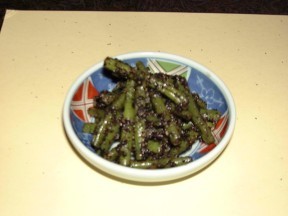 インゲン豆　の　ごまよごしの画像