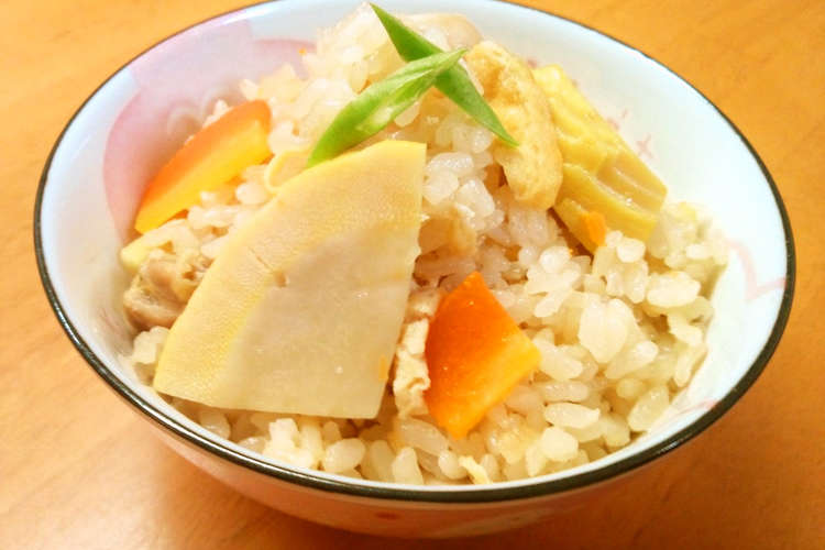 白だしで作る 筍と鶏肉の炊き込みご飯 レシピ 作り方 By ゆめ クックパッド