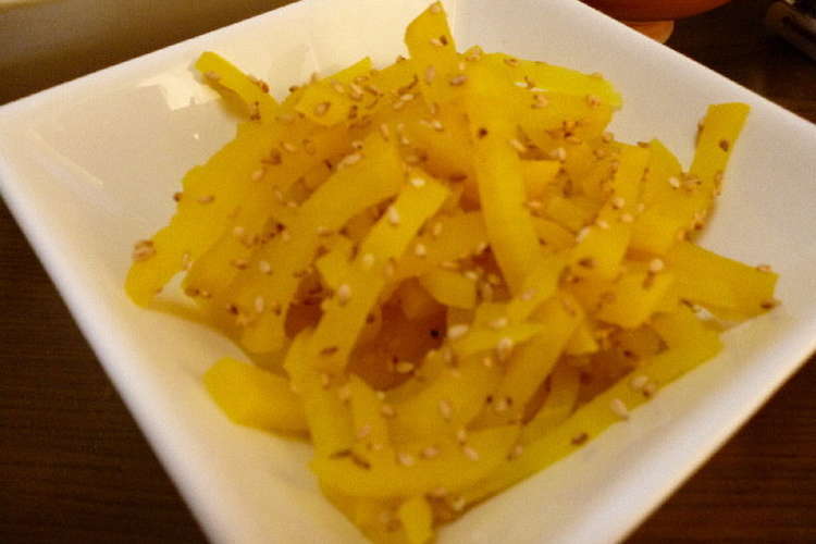 たくあんの白ゴマ和え