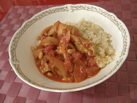 簡単!豚と大豆のコクうま生姜トマト煮込み