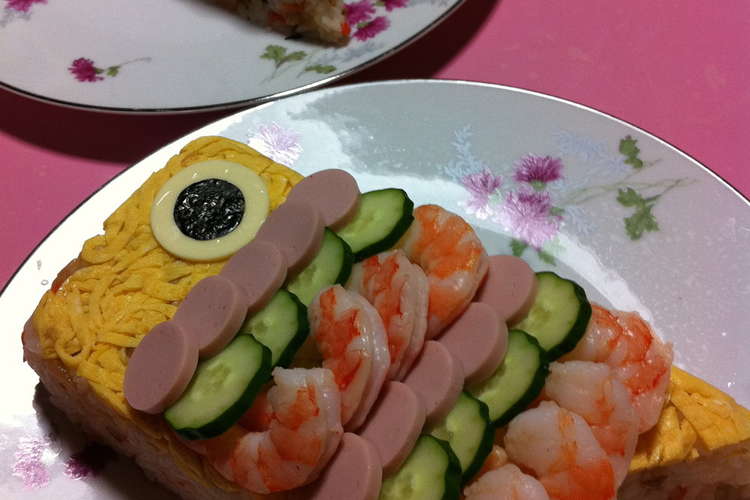 簡単 ちらし寿司 こいのぼりバージョン レシピ 作り方 By Nekoマンマ クックパッド 簡単おいしいみんなのレシピが354万品