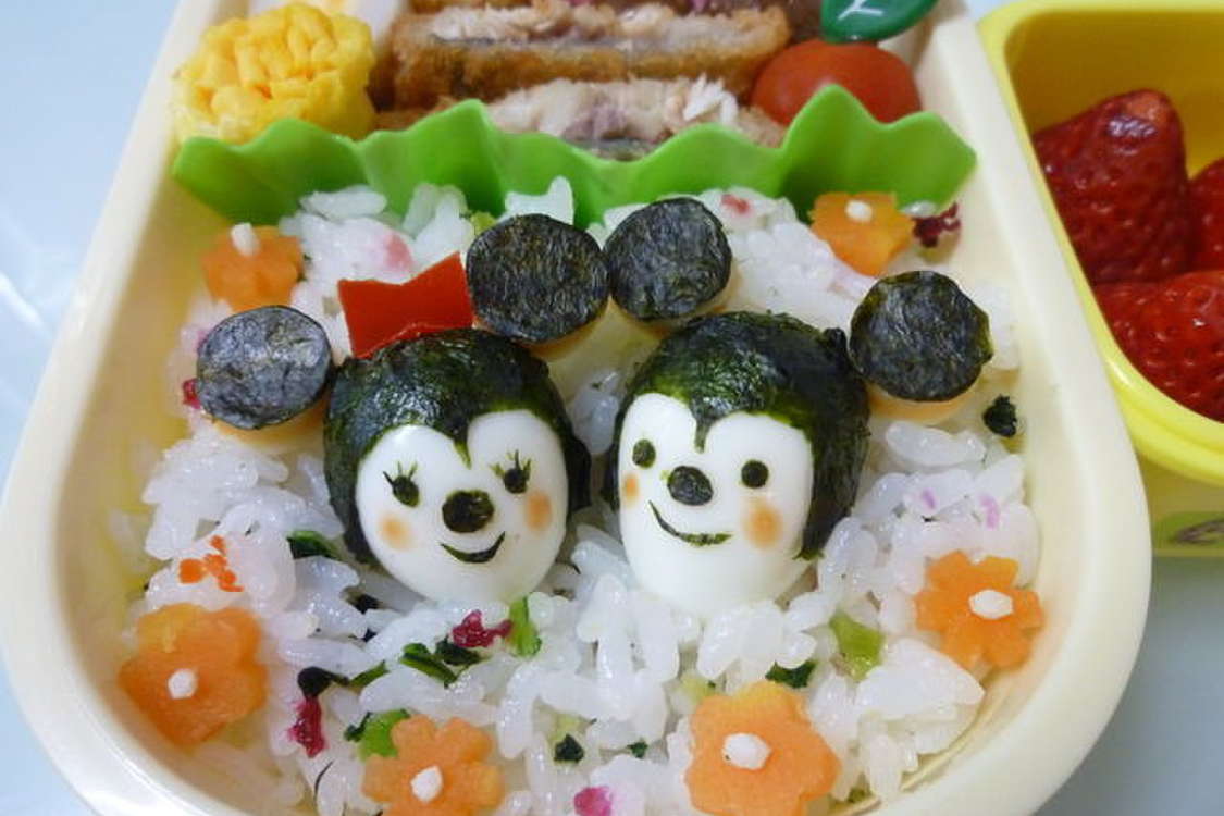 簡単キャラ弁 うずら卵でミッキー ミニー レシピ 作り方 By かおり２３ クックパッド 簡単おいしいみんなのレシピが378万品