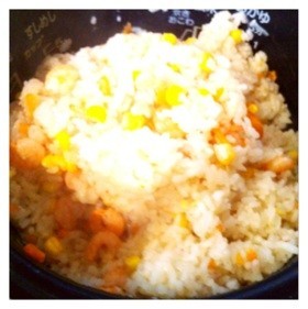 簡単!炊飯器えびピラフ