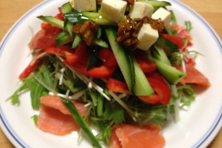 カットするだけ 簡単生野菜サラダ レシピ 作り方 By 50thstate クックパッド 簡単おいしいみんなのレシピが351万品