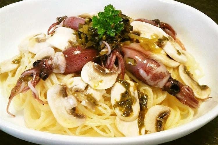 ホタルイカと葉山葵醤油漬けの冷製パスタ レシピ 作り方 By 莉彩パパ クックパッド 簡単おいしいみんなのレシピが368万品