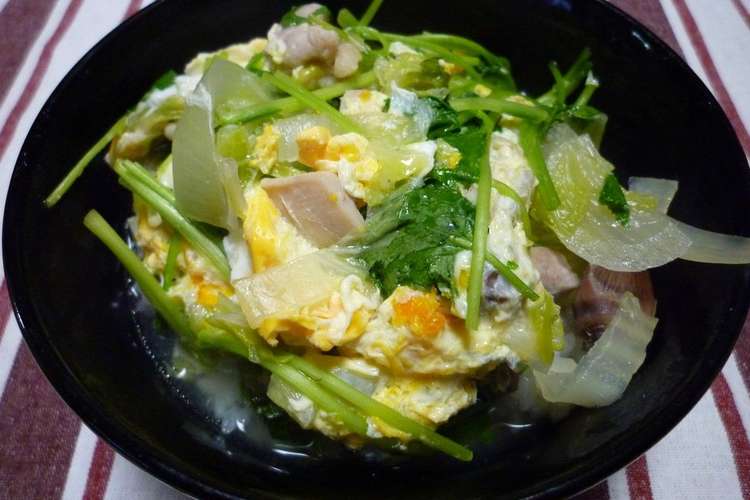 親子丼 いえ ファミリー丼です レシピ 作り方 By 適当料理人まーさん クックパッド 簡単おいしいみんなのレシピが360万品