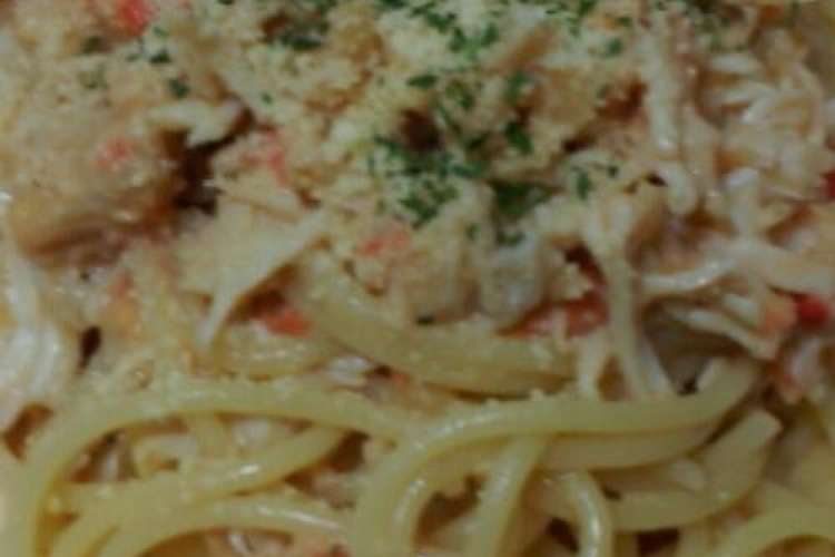 レンジでカニクリームパスタソース レシピ 作り方 By ユカコロリ クックパッド 簡単おいしいみんなのレシピが352万品