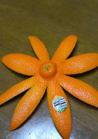 オレンジ、柑橘系の食べ方♪(お花ver)