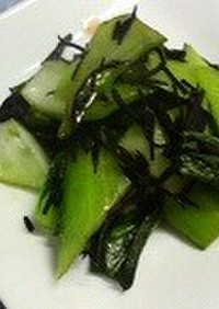 チンゲン菜とひじきの簡単炒め物