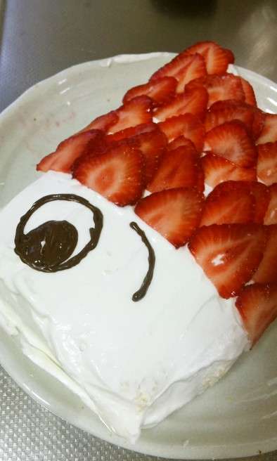子供の日★　苺たっぷり　こいのぼりケーキの写真