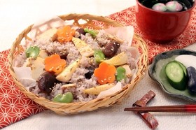 春の精進おこわ