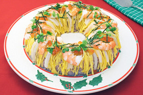 クリスマスリース寿司