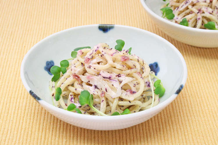 スパゲッティーサラダ 梅しそ風味 レシピ 作り方 By 三島食品 クックパッド 簡単おいしいみんなのレシピが355万品