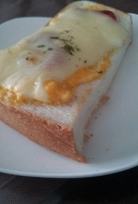 エッグトースト☆チーズをのせて～