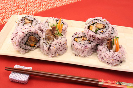 赤しそ風味のいわしロール寿司の画像