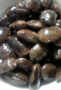 紫花豆（むらさきはなまめ）の甘煮