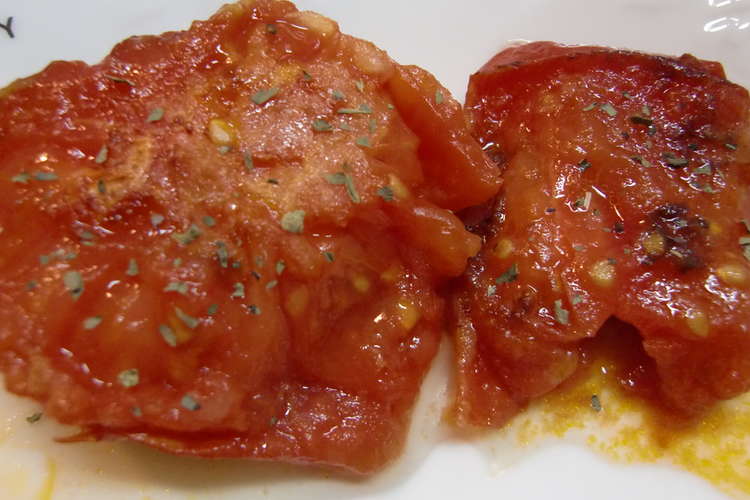 お肉料理と一緒に 簡単トマトステーキ レシピ 作り方 By Hiyoひよ クックパッド 簡単おいしいみんなのレシピが366万品