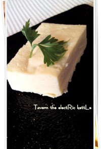 簡単★フライパンでお豆腐チーズケーキ