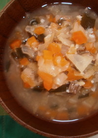 野菜たっぷり塩麹スープ
