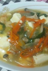 中華風 豆腐の野菜あんかけ煮