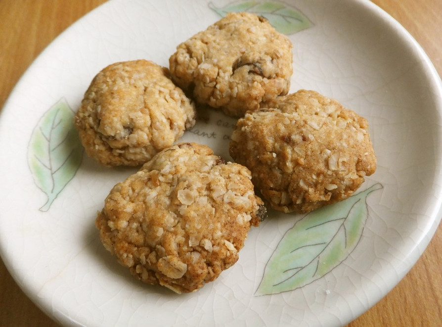 消えるオートミールレーズンクッキーのレシピ