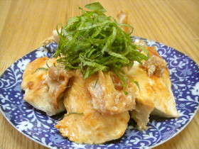 やわらかい♪鶏胸肉の梅マヨネーズ焼き♪