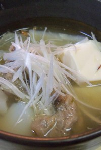 牛すじ鍋（なんちゃってコムタンスープ）