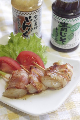 新たまねぎのベーコン巻き
