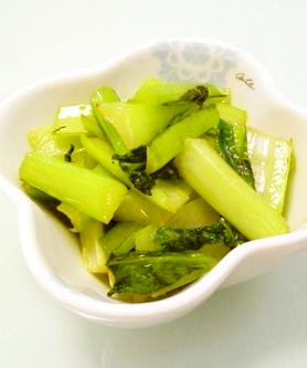 お弁当に♪小松菜のクレソル炒めの画像