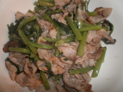 ✿空芯菜と豚肉の炒め物✿の写真