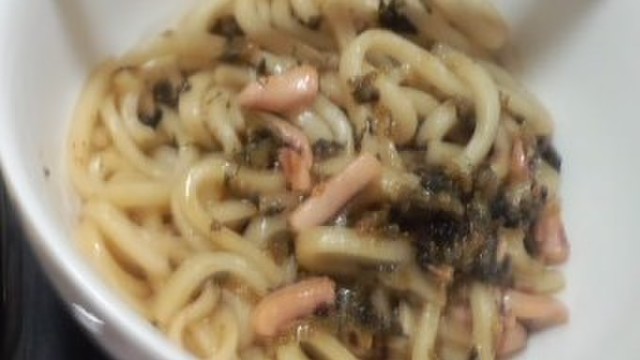 超簡単 いか明太と高菜の焼きうどん レシピ 作り方 By Zinojino クックパッド 簡単おいしいみんなのレシピが360万品