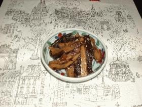 メンマと茎ワカメの海苔佃煮あえ
