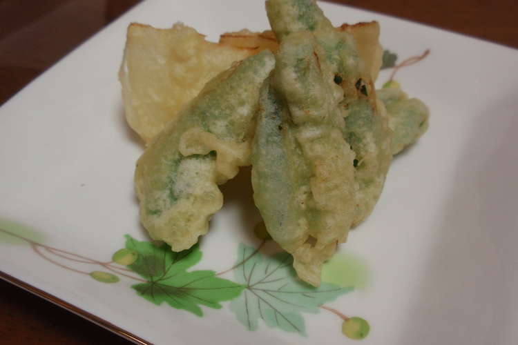 旬な味 スナップえんどうの天ぷら レシピ 作り方 By Kadoちゃん クックパッド