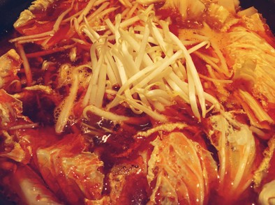 中華風辛味噌鍋～火鍋風～の写真