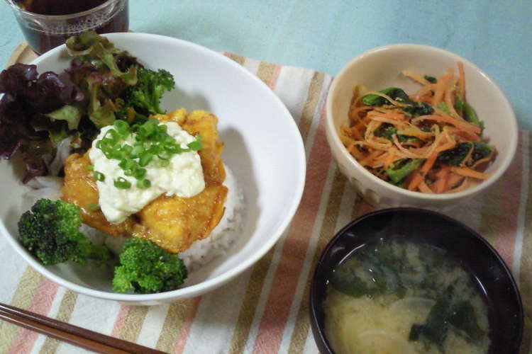カフェ風チキン南蛮丼 レシピ 作り方 By Lunaxxx クックパッド