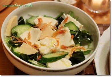 塩麹豆腐サラダの写真