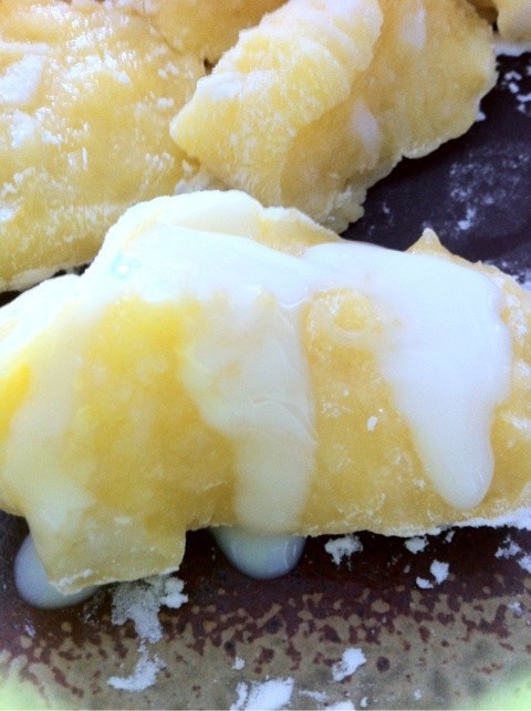 バター餅　練乳がけの画像