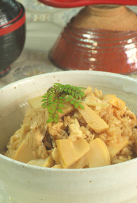 新生姜と竹の子の炊き込みご飯