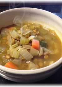 レンズ豆のカレー・スープ