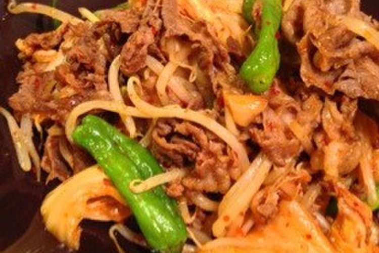 美容に 韓国風ししとう 牛肉のキムチ炒め レシピ 作り方 By 大井町子 クックパッド 簡単おいしいみんなのレシピが360万品