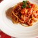 スパゲッティペペロンチーノ・トマトソース