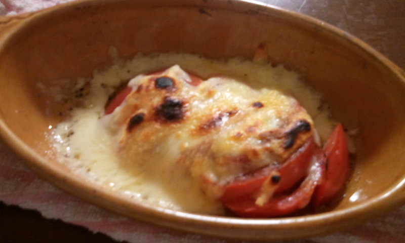 魚焼きグリルde　簡単焼きトマト＆チーズの画像