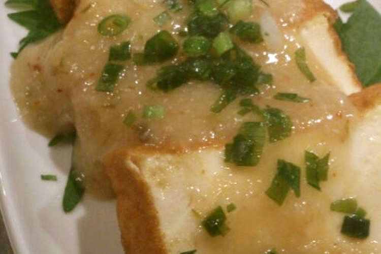 焼き厚揚げ おろし味噌 レシピ 作り方 By Mayuze クックパッド 簡単おいしいみんなのレシピが363万品