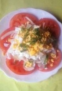 トマトと玉ねぎの簡単サラダ