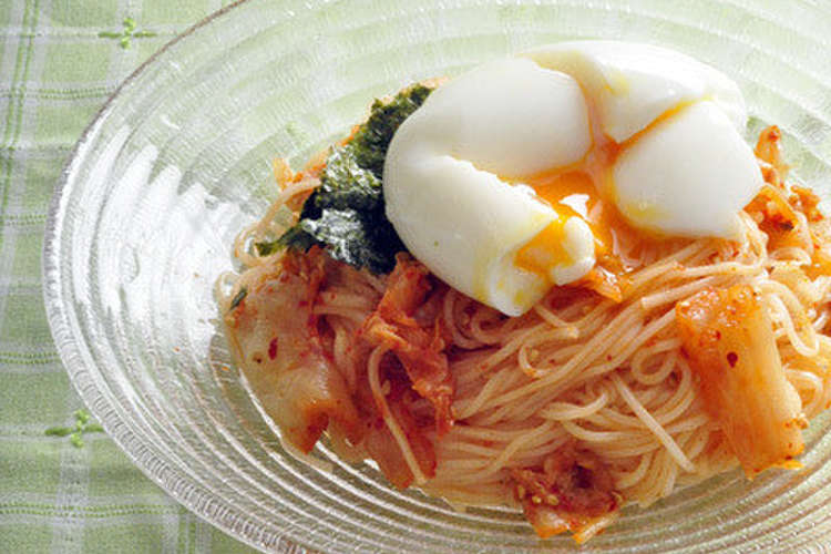 韓国料理キムチ素麺 ギンチビビングッス レシピ 作り方 By 白成珍 クックパッド 簡単おいしいみんなのレシピが377万品