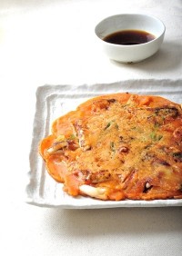 韓国料理ーキムチのチヂミ「キンチジョン」