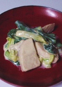 里芋と葉玉葱のクリーム煮